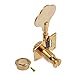 Kmise 5 String Bass Electric Guitar Tuners Tuning Pegs Keys Machine Heads Open Gear 4R1L Gold 1 Set (MI1511)