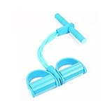 LvDD Yoga Sports Equipment for Belly Abdomen Waist Arm Leg Exercise, Elastic Bodybuilding Fitness Slimming Training Exercise Bands, Portable Home GYM Sit-ups Device (Blue)