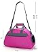 MIER 20 Inches Sports Gym Bag Travel Duffel Bag with Shoes Compartment for Women and Men (Pink)