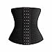 Sunzel Waist Corset for Weight Loss Sport Body Shaper Tummy Fat Burner (XXL, Black)