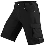 Cycorld Mens Mountain Bike Biking Shorts, Bicycle MTB Shorts, Loose Fit Cycling Baggy Lightweight Pants with Zip Pockets