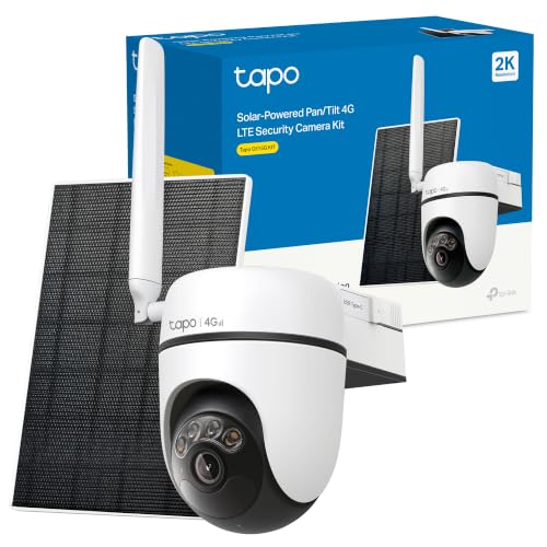 C615G Kit - 4G LTE Solar Security Camera with Pan/Tilt 360°, Color Night Vision, AI Person/Vehicle/Pet Detection, Local and Cloud Storage