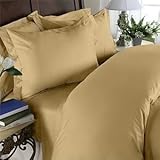 Elegance Linen ® Wrinkle Resistant - 1200 Thread Count Egyptian Quality Silky Soft Luxurious 4-Piece Sheet Set, Deep Pockets Fits Up to 16