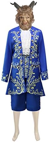 HalloweenCostumeParty Beauty and The Beast Prince Dan Stevens Uniform Costume Outfit Suit (M)