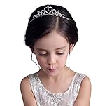 Kids Flower Girls Wedding Party Costume Princess Crystal Heart Tiara Crown