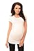 Purpless Maternity Plain Cotton Top Pregnancy T-Shirt Tee for Pregnant Women 5010 (6, White)
