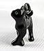 BLACK CAT walks askew New SUPER MINIATURE Figurine Porcelain LITTLE CRITTERZ SM011