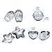 MelonBoat Set of 4 Aluminum Metal Bath Bomb Molds Fizzies, Bath Salts, Cupcake Baking Mold, Soap Molds Shapes Kit, Kids DIY Homemade Art Supplies