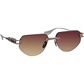 Dita GRAND-IMPERYN DT DTS164 A-03 Rose Gold/Silver Metal Rimless Sunglasses Rose Gradient Lens, 56-17-137