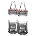 2 Pack Rechargeable LED Camping Lantern, COSOOS Portable Lantern Flashlight with Built in Battery, 4 Lighting Modes, Survival Kit for Emergency, Hurricane, Storm, Power Outage
