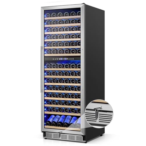 FoMup 24" 180-Bottle Dual Zone Wine fridge, Freestanding or Built-in | Sliding