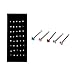Lisli® 60x Rhinestone Stainless Steel Crystal Nose Ring Bone Stud Body Piercing Jewelry (Mixed Color)