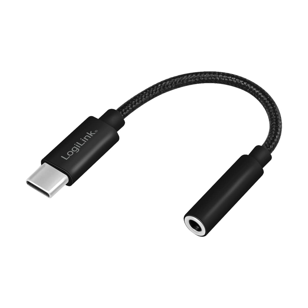 Logilink UA0398 USB Type-C to 3.5 mm Jack Adapter Cable (Male/Female), Length: 13 cm