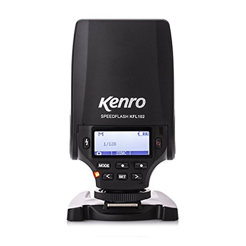 Kenro Mini Speed Flash Micro Four Thirds M43 Fit Camera Mounted Small Flashgun for Professional Photography in Studio or on Location - KFL102FT