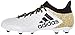 adidas Performance Men's x 16.3 Fg Soccer Shoe, White/Black/Metallic Gold, 11 M US