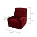 Anself Recliner Slipcover Elastic Soft Polyester Spandex One Seater Recliner Cover (4pcs/Set) (Brown)