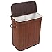 HOMFA Bamboo Laundry Hamper (Coffee)