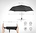 Plemo Automatic Open and Close Easy Touch Umbrella 50.5 Inch Business Compact Travel 8 Fiberglass Rib Water-repelling 210T Canopy Fabric Windproof and Waterproof Travel Umbrella Black