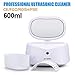 GT SONIC Ultrasonic Jewelry Cleaner Machine 600ml Glass Cleaner Machine with 5-mins Auto Timer Professional Cleaner for Polishing Rings Necklaces Eyeglasses Coins Watches Dentures (42KHz, 35W)