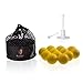 CAITON 12pc Foam Golf Balls, Indoor Foam Golf Balls, Practice Golf Balls Training Golf Balls for Home Putting Practice Backyard Swing Practice, Driving Range.with Adjustable Rubber Golf Tee