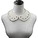 Trimscraft Fashion Vintage Style Faux Pearls Crystal Decorated Fabric False Collar Necklace Women Clothing Craft Supply