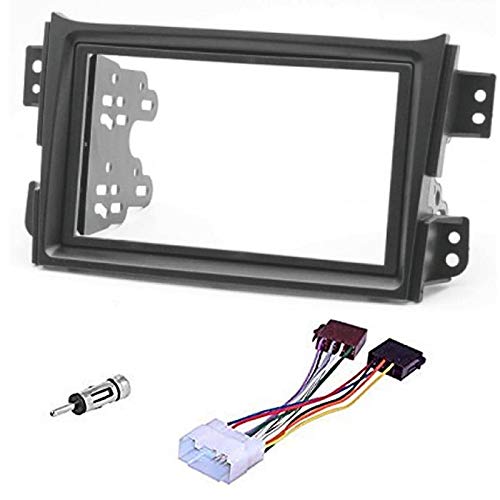 Sound-way Car Radio Installation Kit 2 DIN Adaptor for Opel Agila Suzuki Splash Ritz