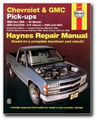 Haynes Repair Manuals Chevrolet & GMC Pick-ups, 88-98; C/K Classic, 99-00 (24065)