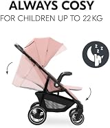 hauck Shop N Care Dark Pink Lightweight Pushchair 8.5 kg One Hand Fold view 4