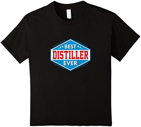 Kids Best Distiller Ever: Award Gift T-Shirt 12 Black