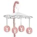 Musical Baby Crib Mobile for Coral, Mint and Grey Woodsy Deer Boys Collection