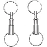 eBoot Detachable Pull Apart Key Rings Keychains (2 Pack)