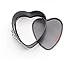 Astra Gourmet Set of 2 Mini Non-Stick Heart Springform Pan,4 by 2-Inch