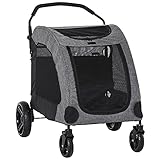 PawHut Pet Stroller Universal Wheel with Storage