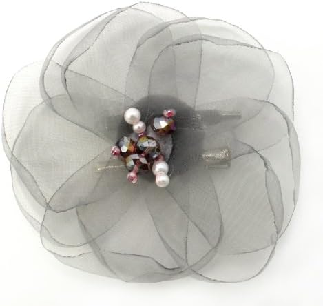 Laliberi Julie Comstock Ready to Wear Flower, Light Gray Lotus