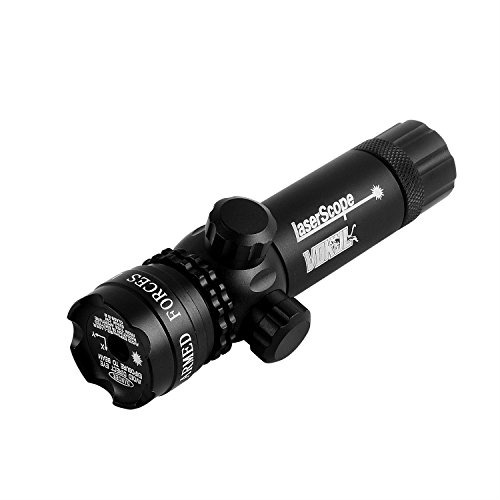 Higoo Tactical Green Laser Dot Sight, Shockproof 532nm Rifle Gun Laser Scope w/ Rail & Barrel Mount Cap Pressure Switch & Battery