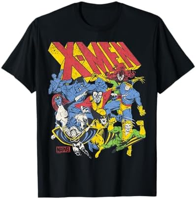 Amazon.com: Marvel X-Men Nightcrawler Epic Leap Retro Logo T-Shirt