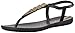 Ipanema Women's Deco Flat Sandal, Black/Gold, 9 M US