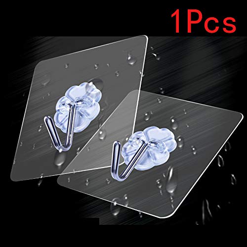 Smdoxi 1/5/10 Piece Suction Cup Hook Multi-Function Storage Wall Hanger Paste self-Adhesive Hook Non-Slip Reusable Transparent Seamless Wall Hook