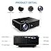 Projector, Tontion 2400 Lux Video Projector supporting 1080P -50,000 Hour LED Full HD Mini Projector, Compatible with Amazon Fire TV Stick, HDMI, VGA, USB, AV, SD for Home Theaterthumb 4