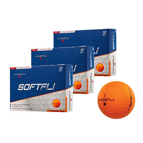 Maxfli SoftFli Matte Golf Balls Longer Straight Distance Soft Feel