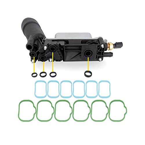 Engine Oil Cooler Filter Housing For Jeep Dodge Chrysler 3.6L V6 2011-2013 5184294AE