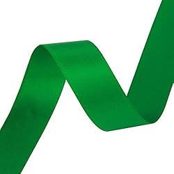 VATIN 5/8 inch Double Faced Polyester Emerald Green