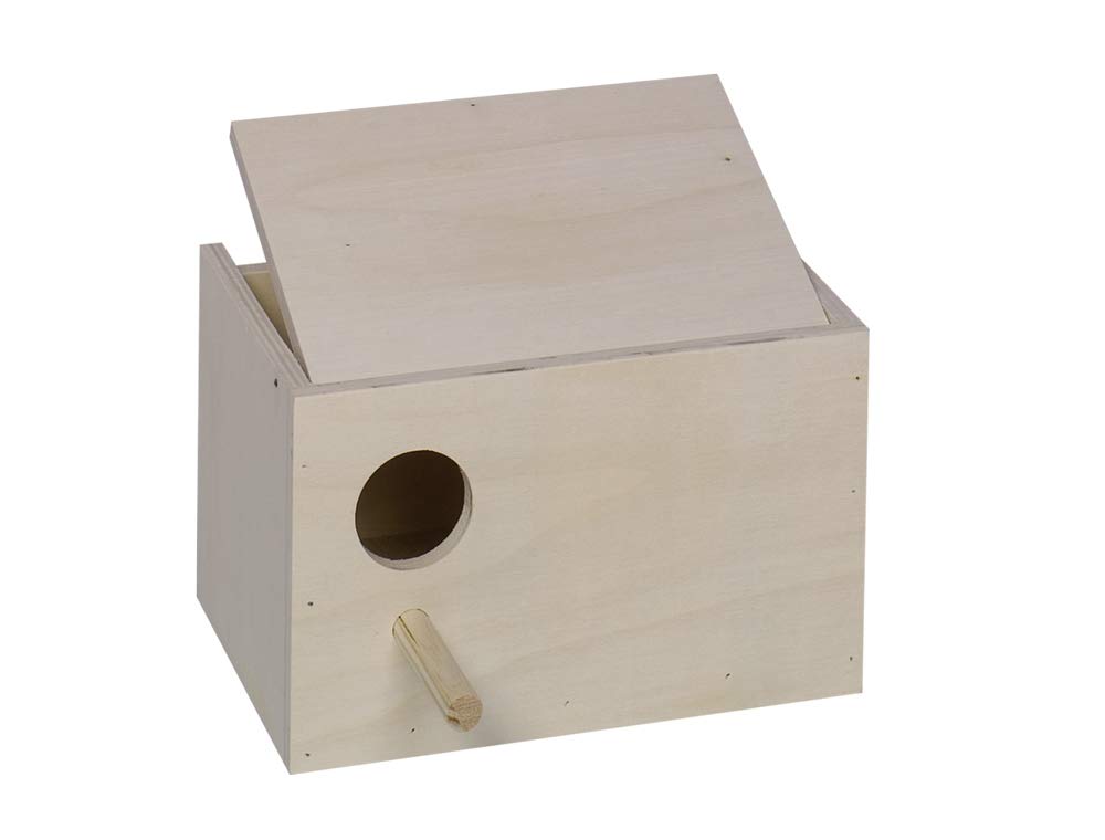 Nobby Budgie Nesting Box Hole Left; 22 x 16 x 14 cm