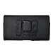 Kuteck® Black Leather Belt Holster Pouch Clip Fits For Samsung Galaxy S10E / s6 / s6 edge / s5 / s4 / s3 Otterbox / Lifeproof / Mophie Juice Pack Air/Plus Case On. Includes A Black Stylus Pen