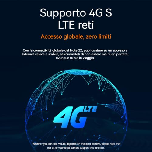 Ulefone Armor Note 22 Smartphone Offerta Android 16, 20GB+32GB/2TB TF Cellulari Octa-Core, 5.0", 4G Dual SIM Telefono Cellulare Offerta, WiFi 5G/3.5mm/ Face ID/3 Slot Eer Carte/3 Anni di Garanzia
