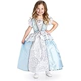 Little Adventures Traditional Cinderella Girls Princess Costume - X-Large (7-9 Yrs)