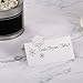 Shappy 30 Pieces Snowflake Place Cards, White Christmas Table Name Cards for Winter Party Table Setting