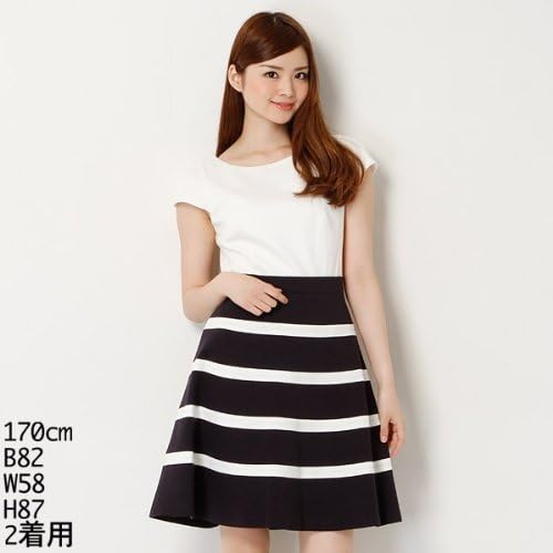 Amazon Co Jp ジャスグリッティー Jusglitty ワンピース ボーダーハギフレアワンピース 10シロ S 服 ファッション小物