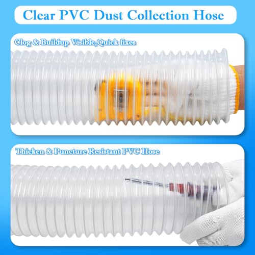 2 1/2" x 10' Dust Collection Hose,Heavy PVC 2.5 Inch Dust Collector photo 9