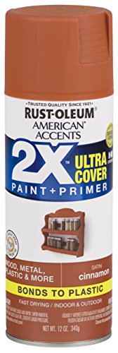 Rust-Oleum 327932-6 PK American Accents Spray Paint, Satin Cinnamon